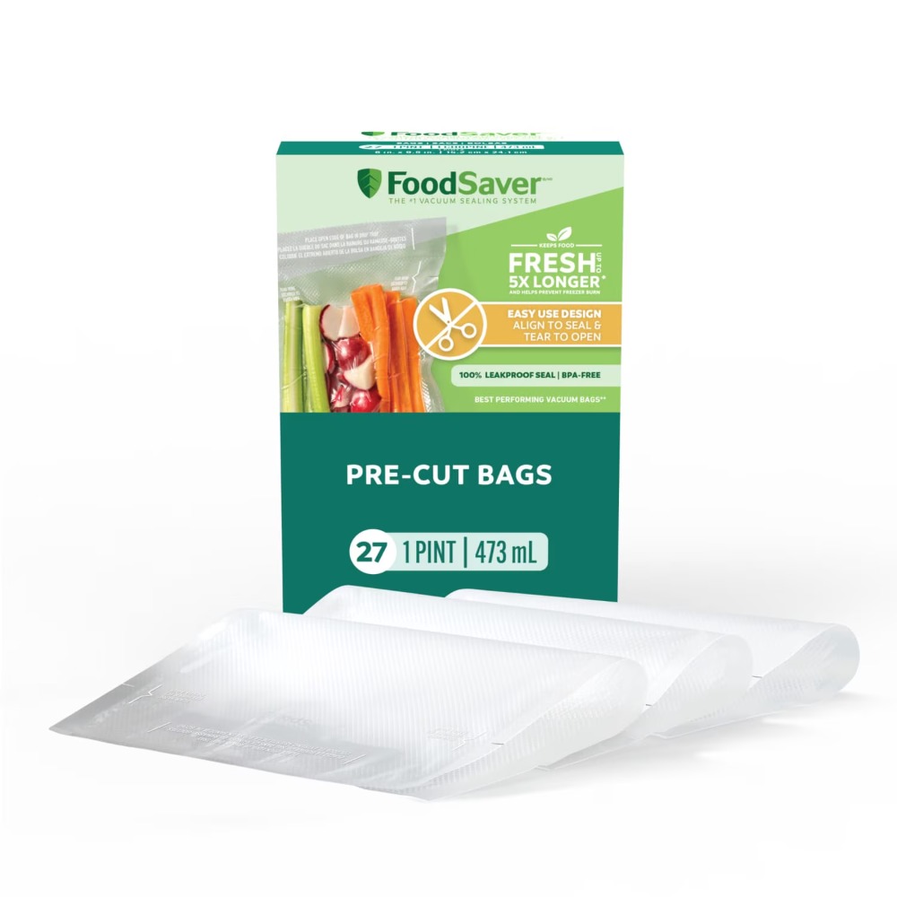 Meal Prep Cutting - Sacs sous vide FoodSaver Pint, 27