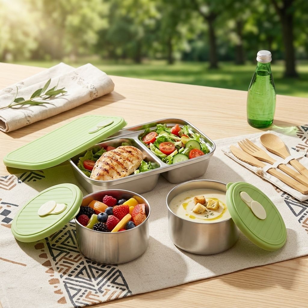Meal Prep Meal Ideas - Boîte à bento en acier inoxydable