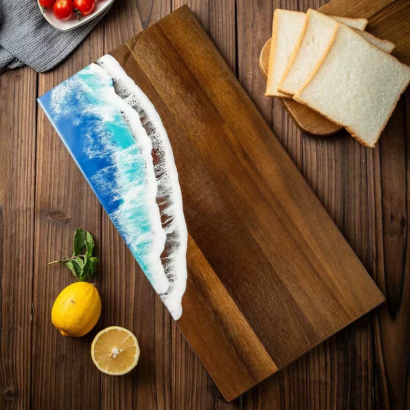 Meal Prep Cutting - Planche à découper en bois d'acacia
