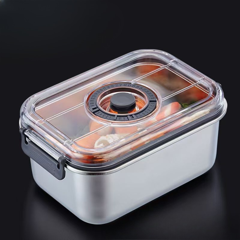 Meal Prep Vacuum Seal Containers - Conteneur alimentaire sous vide en acier
