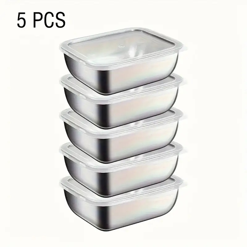 Meal Prep Recipes - Boîtes de conservation alimentaire en acier