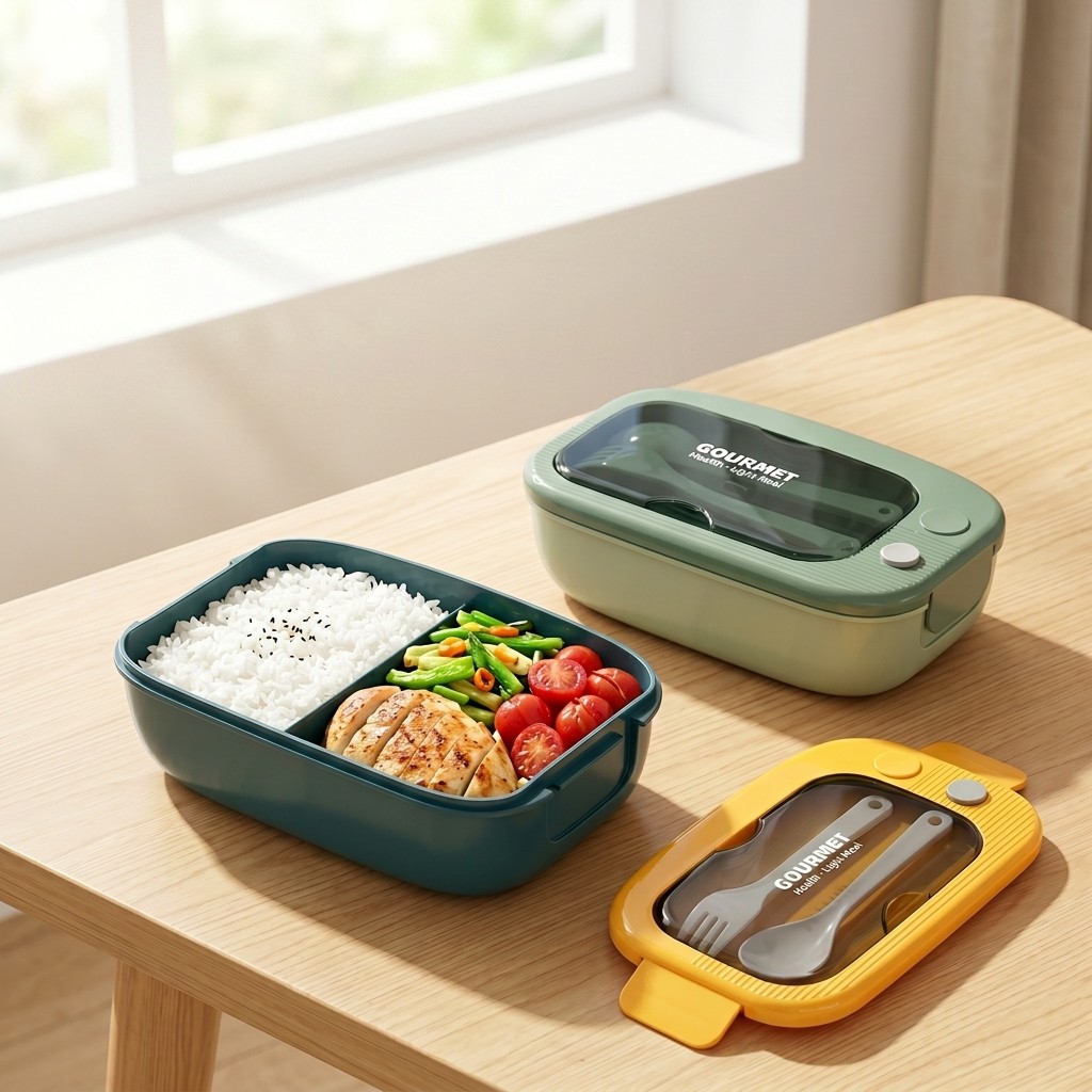Meal Prep Recipes - Boîte à bento en plastique micro-ondable