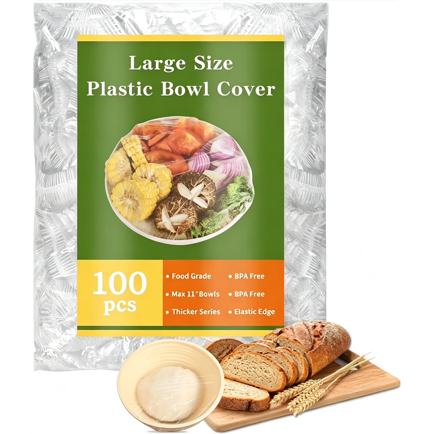 Meal Prep Recipes - 100 films plastiques réutilisables, grands et