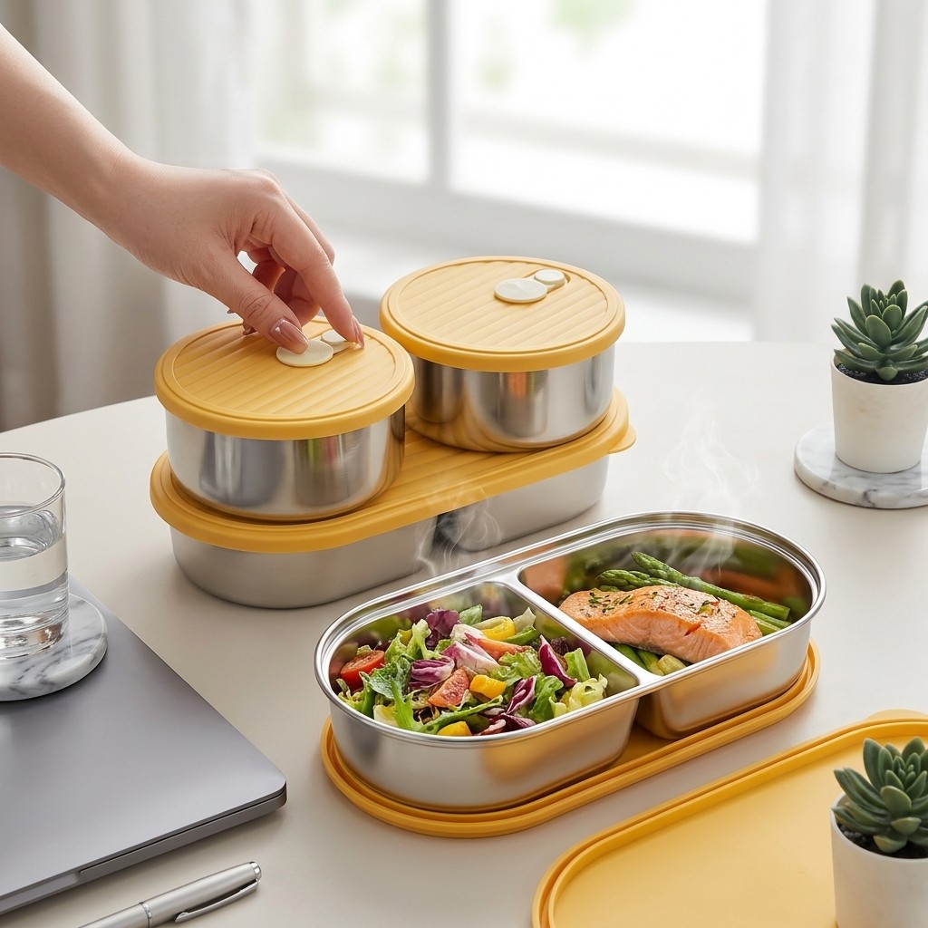 Boîte à bento en acier inoxyda - Meal Prep Meal Ideas avis et prix