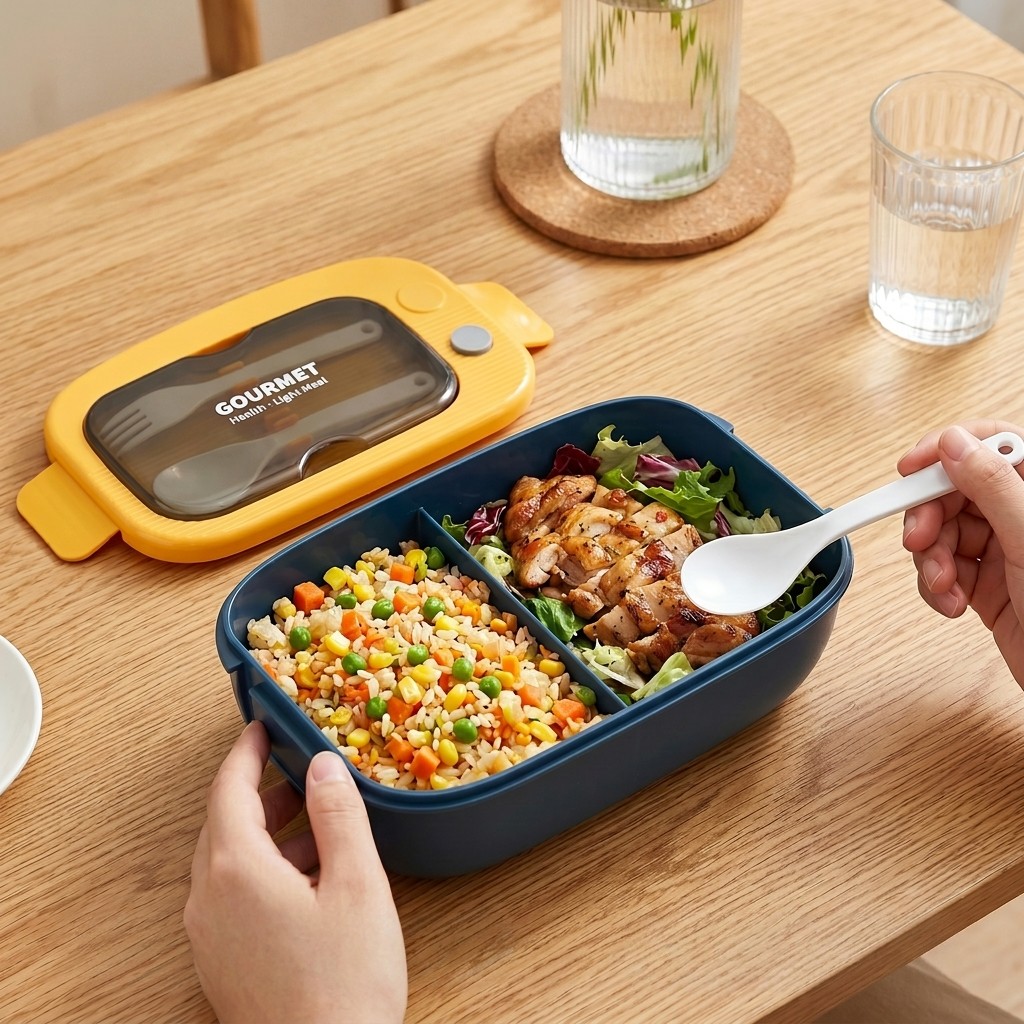 Boîte à bento en plastique mic - Meal Prep Recipes avis et prix