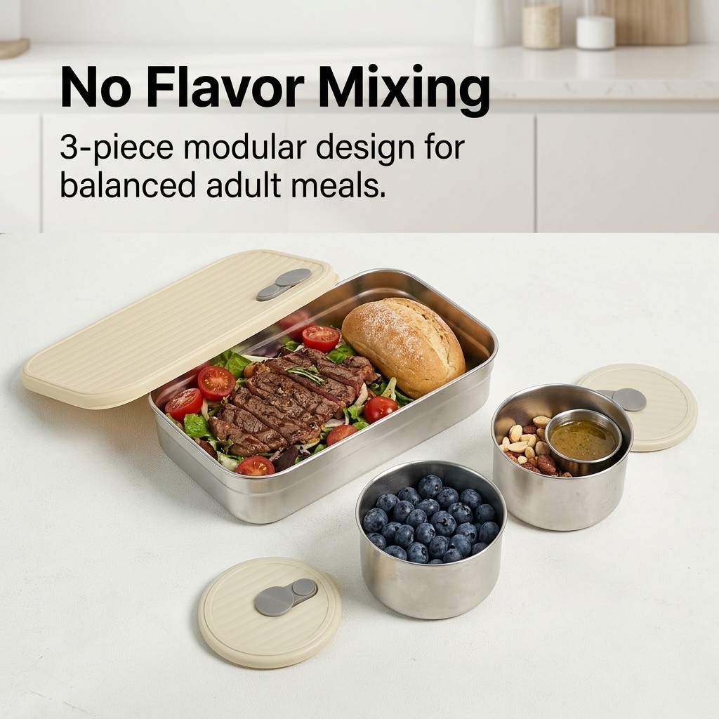 Boîte à bento en acier inoxyda - Meal Prep Recipes avis et prix
