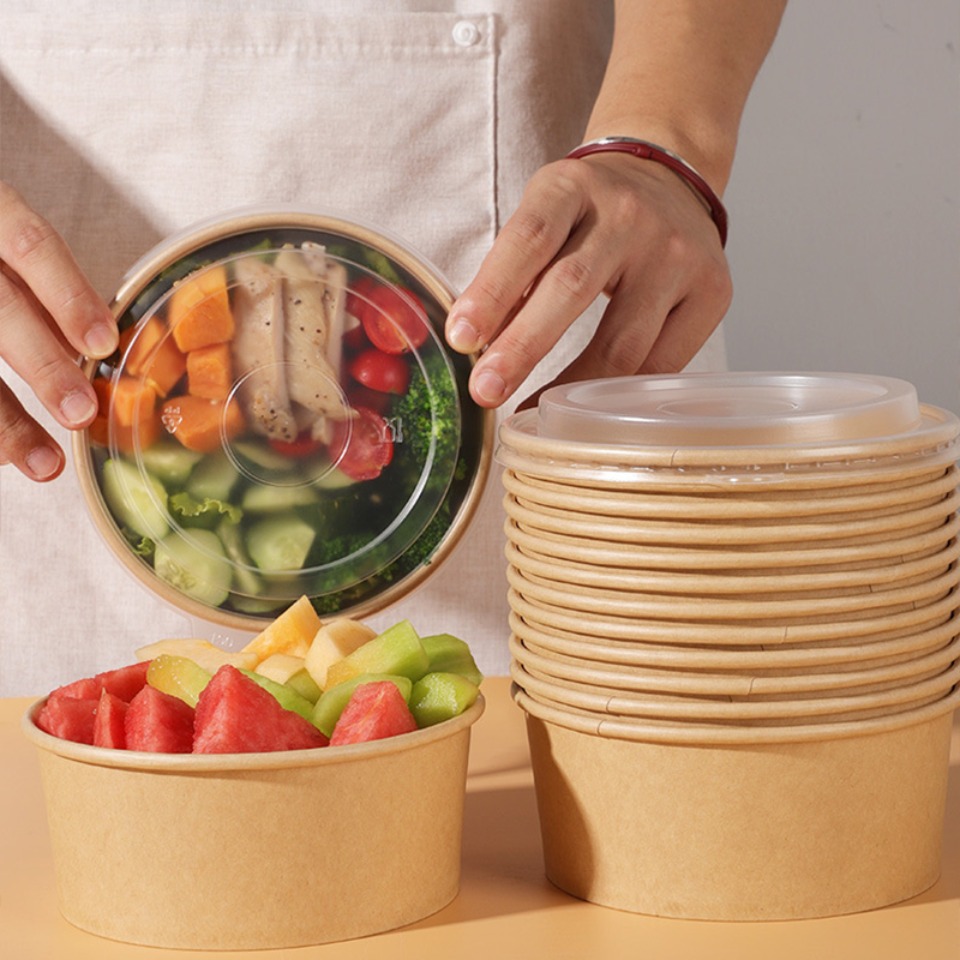 5/10/20PCS Bols en papier kraf - Meal Prep For A Day avis et prix
