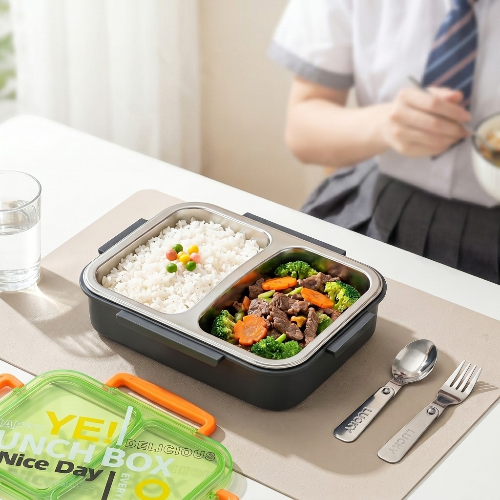 Boîte à lunch bento en acier i - Meal Prep Recipes avis et prix