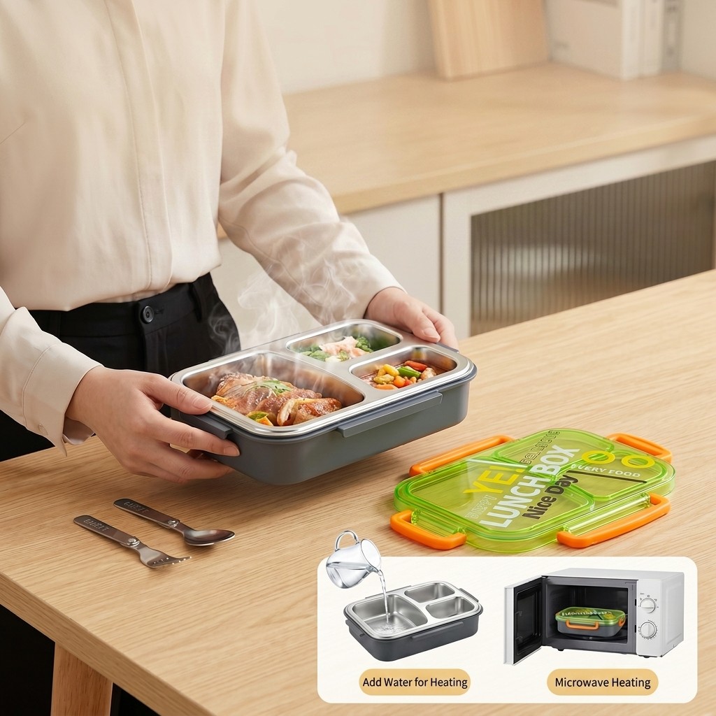 Boîte à lunch bento en acier i - Meal Prep Recipes avis et prix