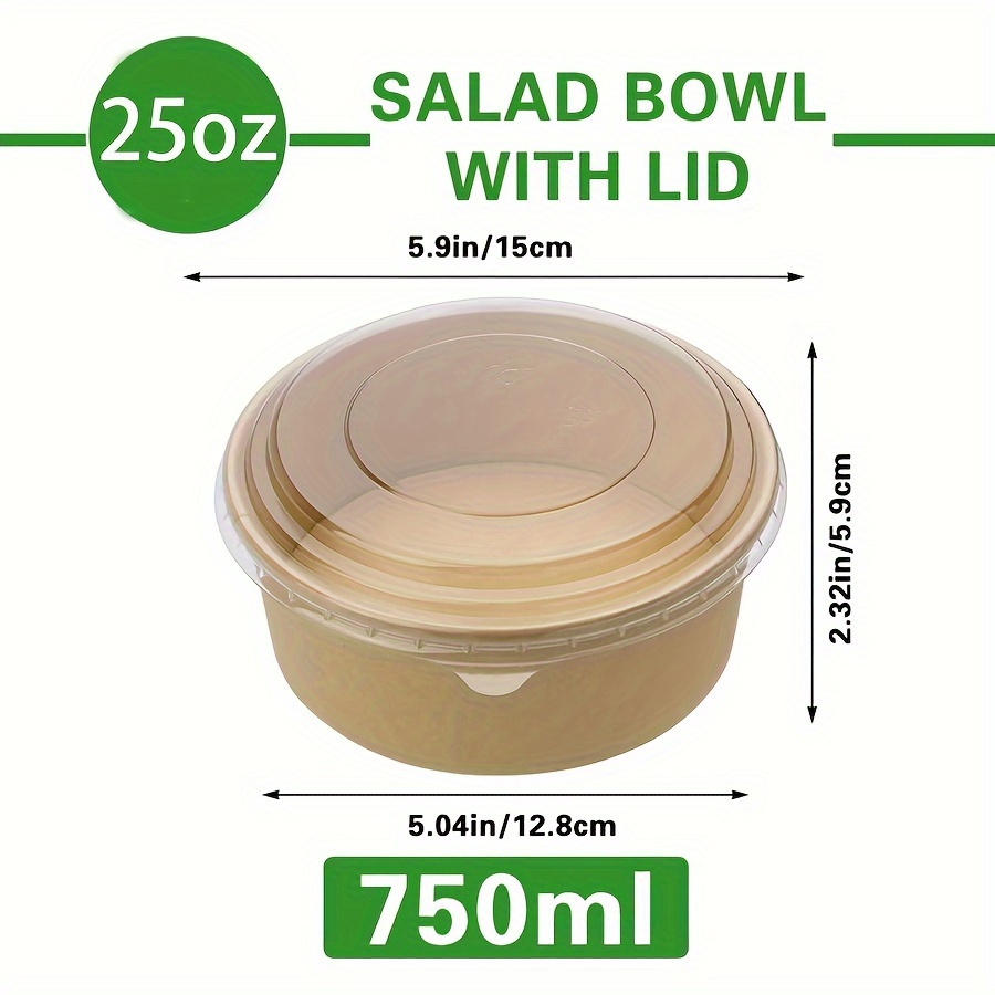 Bols en papier avec couvercles - Meal Prep Recipes avis et prix