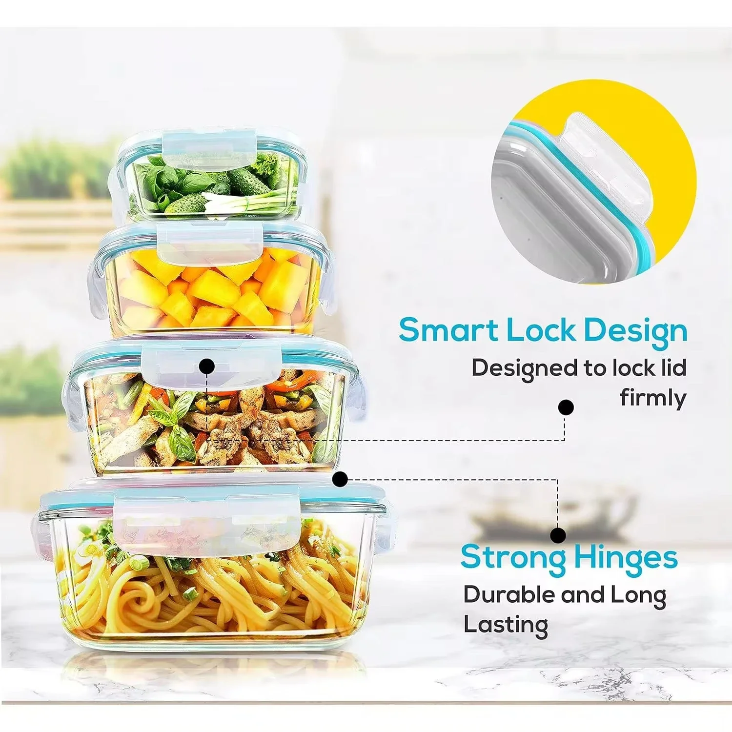 Boîte à déjeuner en verre, con - Meal Prep Recipes avis et prix