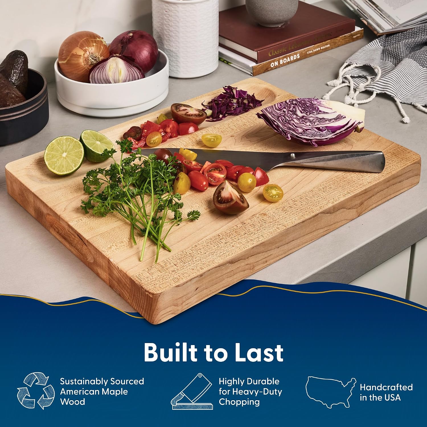 Planche à découper en bois d'é - Meal Prep Cutting avis et prix